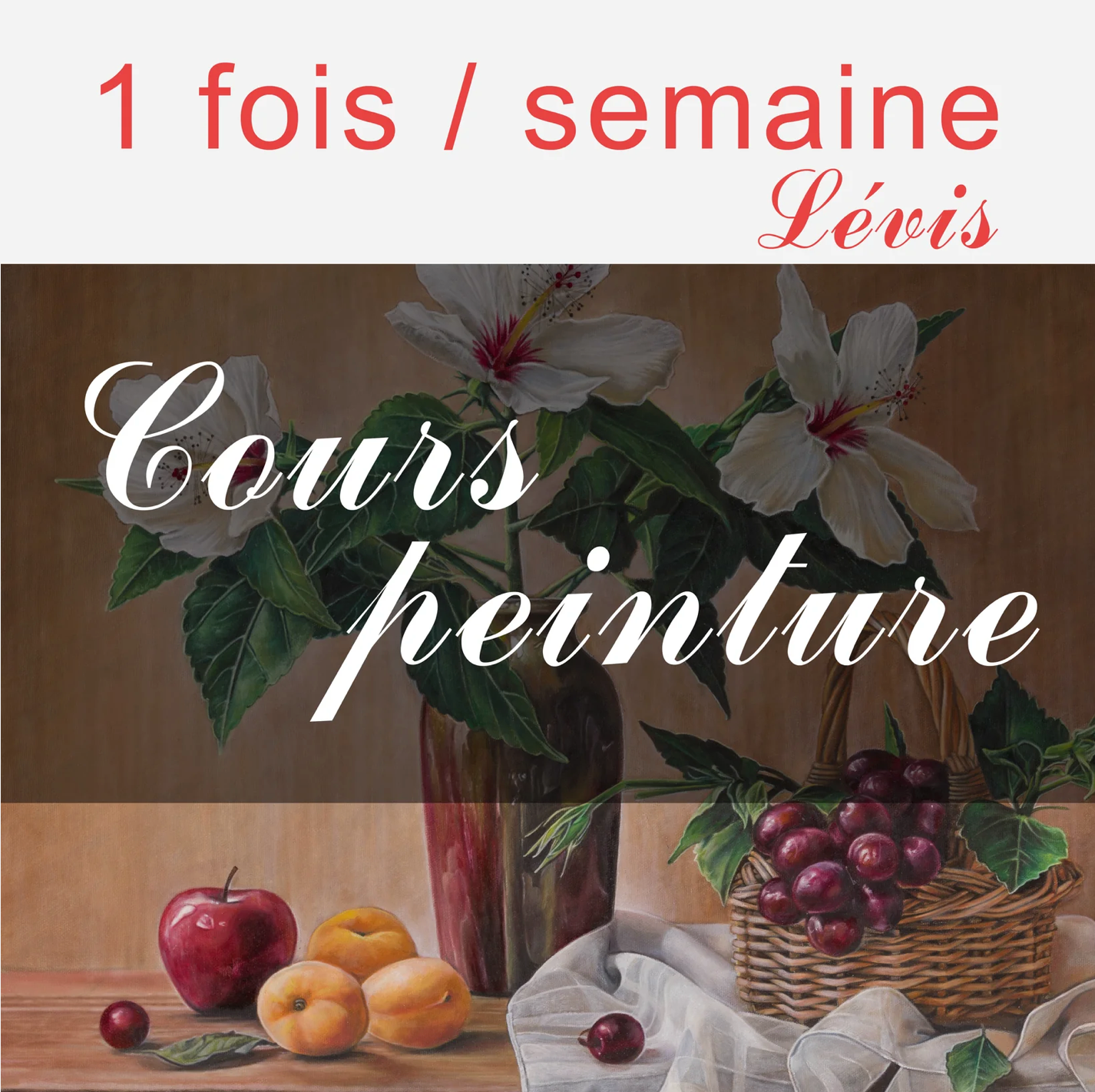 Cours peinture - 1 fois par semaine